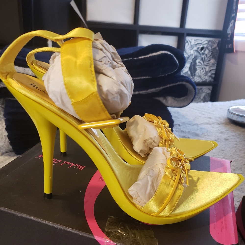 Yellow High Heels
